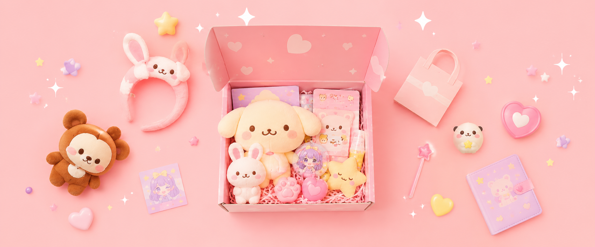 Gifts by An — a box full of cute pastel gifts